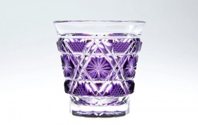 薩摩切子　冷酒グラス　島津紫【C-01】